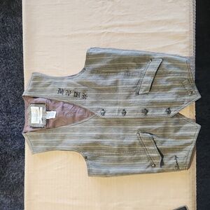 Mens Christopher Wicks English Laundry embroidered vest retro Size: M